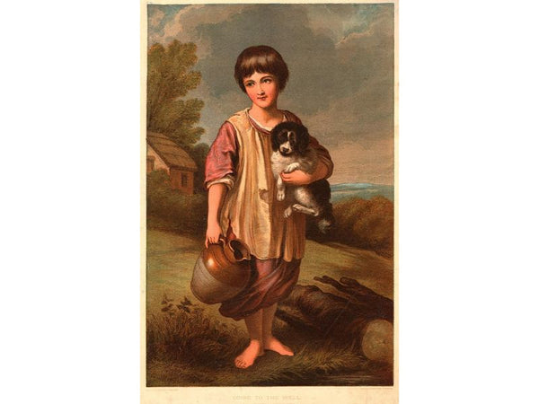 Cottage Girl with Dog and Pitcher 