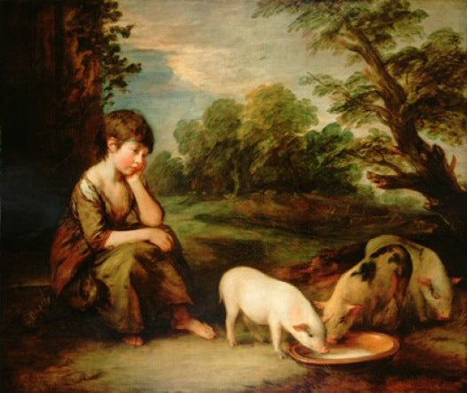 Girl with Pigs 1782 