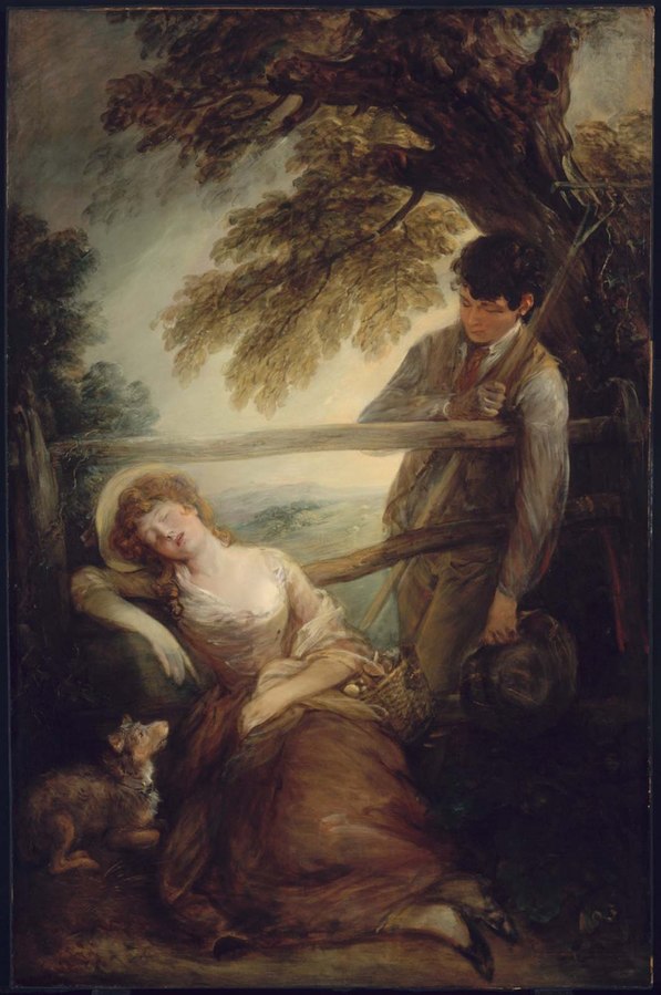 Haymaker and Sleeping Girl (Mushroom Girl) 1785 