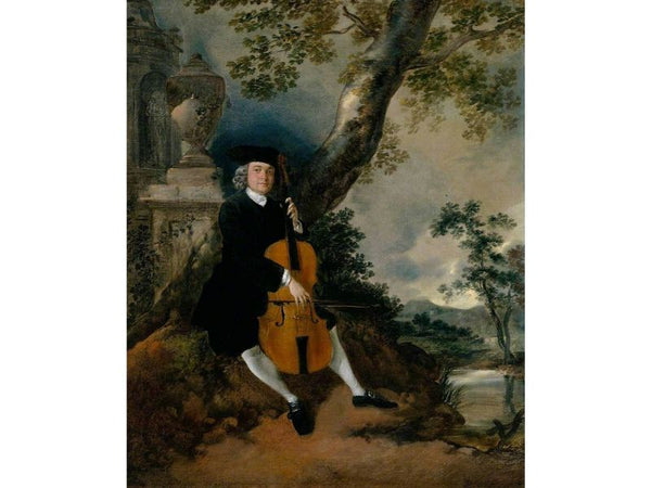 The Rev John Chafy Playing a Cello 