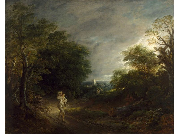 Wooded Landscape with a Woodcutter 1762 63 