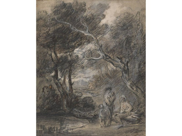 Wooded Landscape with Figures 