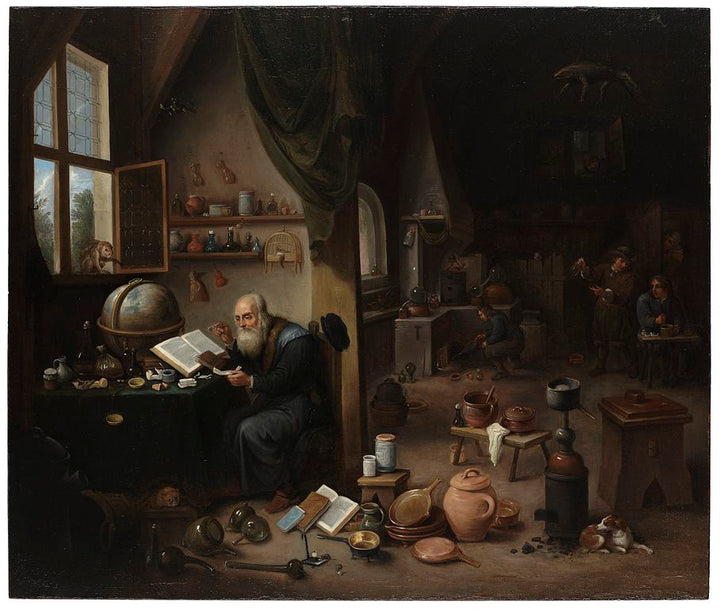 An Alchemist in his Workshop 