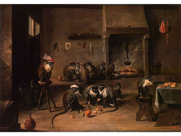 Monkeys in a Kitchen, c.1645 