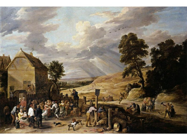 Peasants Dancing outside an Inn 1660s 
