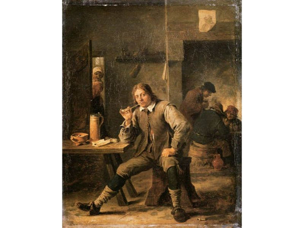 A Smoker Leaning on a Table, 1643 