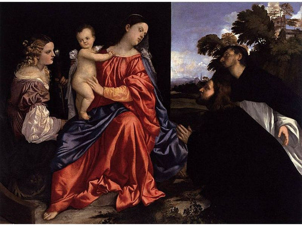 Madonna and Child with Sts Catherine and Dominic and a Donor 2