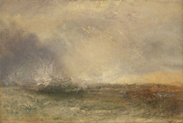 Stormy Sea Breaking on a Shore, 1840-5 Painting by Joseph Mallord William Turner