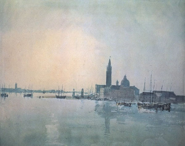 Venice, San Guirgio from the Dogana: Sunrise Painting by Joseph Mallord William Turner