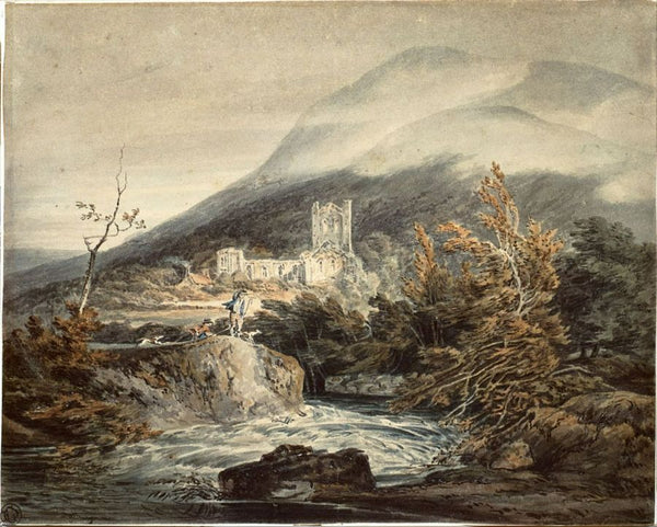 Llanthony Abbey, Monmouthshire, c.1792 Painting by Joseph Mallord William Turner