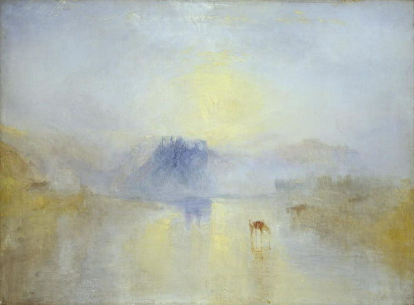 Dawn in Norham Castle Painting by Joseph Mallord William Turner