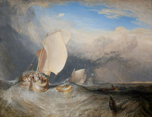 Fishing Boats with Huckster Bargaining for Fish Painting by Joseph Mallord William Turner