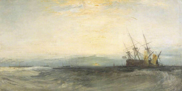 A Ship Aground Painting by Joseph Mallord William Turner