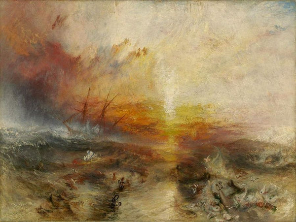 Slavers Throwing Overboard The Dead And Dying Typhoon Coming On Painting by Joseph Mallord William Turner