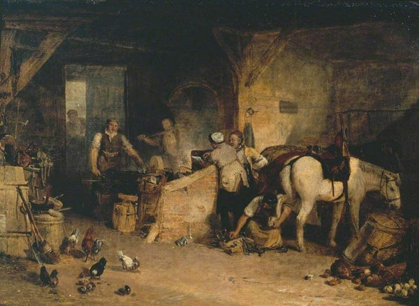 A field blacksmith Painting by Joseph Mallord William Turner