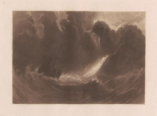 Ship in a Storm, from the Little Liber, engraved by the artist, c.1826 Painting by Joseph Mallord William Turner