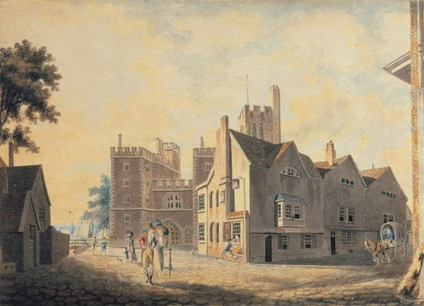 A View of the Archbishops Palace, Lambeth, 1790 Painting by Joseph Mallord William Turner