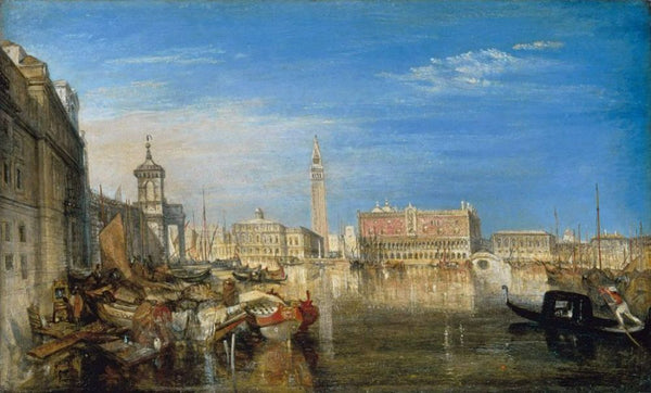 Bridge of Signs, Ducal Palace and Custom-House, Venice_ Canaletti Painting by Joseph Mallord William Turner