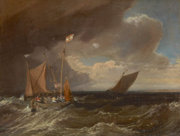 Seascape with a Squall Coming Up, c.1803 Painting by Joseph Mallord William Turner