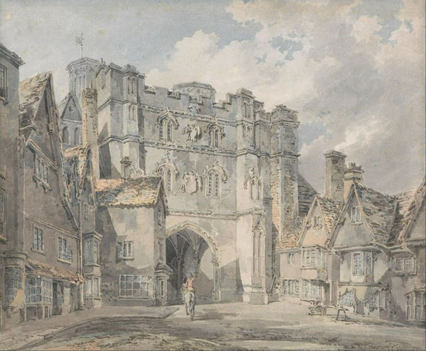 Christ Church Gate, Canterbury, 1793-94 Painting by Joseph Mallord William Turner
