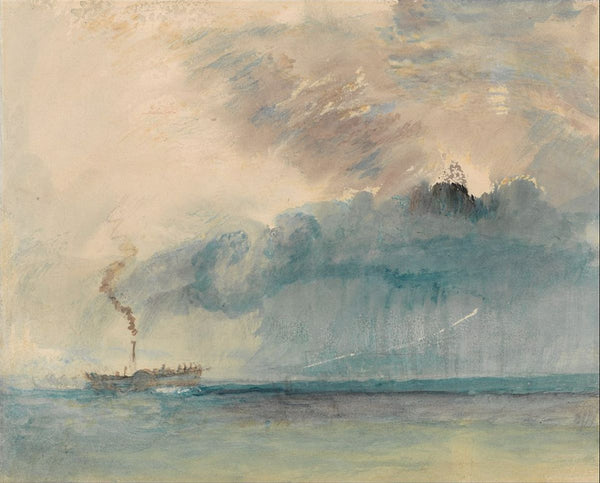 Steamboat in a Storm, c.1841 Painting by Joseph Mallord William Turner