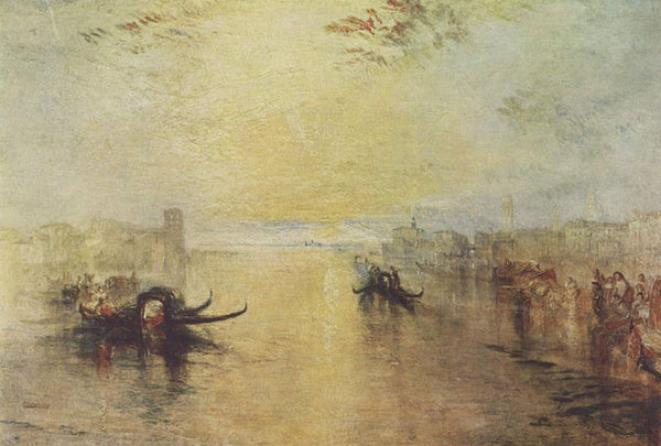 Venice, San Benedetto, view of Fusina Painting by Joseph Mallord William Turner