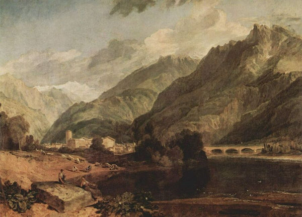 Bonneville, Savoy with Mont Blanc Painting by Joseph Mallord William Turner