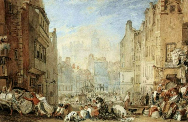 Heriot's Hospital, Edinburgh c. 1819 Painting by Joseph Mallord William Turner