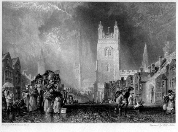 Stamford, Lincolnshire Painting by Joseph Mallord William Turner