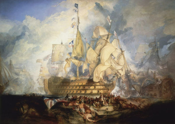 The Battle of Trafalgar 1 Painting by Joseph Mallord William Turner