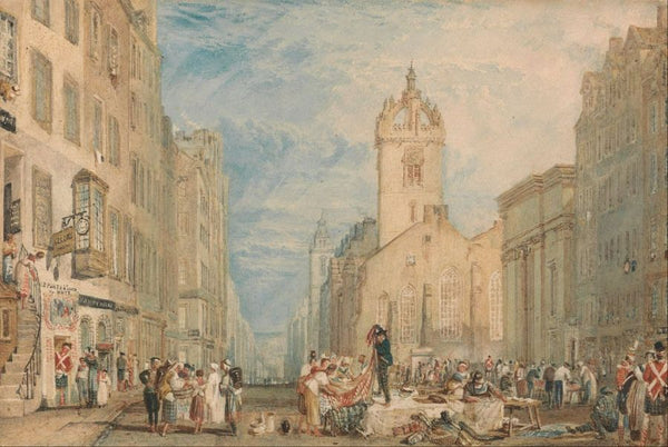 High Street, Edinburgh, c.1818 Painting by Joseph Mallord William Turner