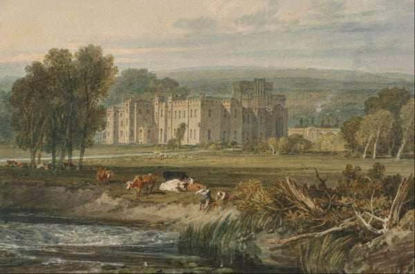 View of Hampton Court, Herefordshire, from the south-east, c.1806 Painting by Joseph Mallord William Turner