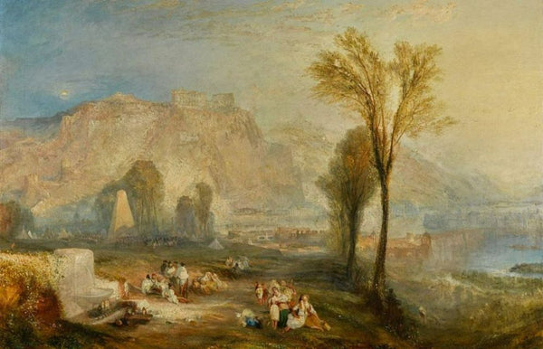 The Bright Stone of Honor (Ehrenbrietstein) and the Tomb of Marceau, from Byron's 'Childe Harold' Painting by Joseph Mallord William Turner