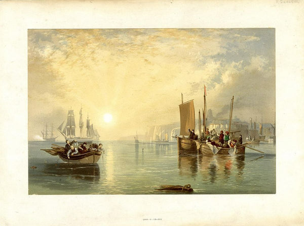 Sunrise Whiting Fishing At Margate Painting by Joseph Mallord William Turner
