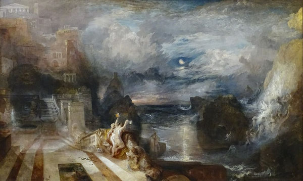 The Parting Of Hero And Leander From The Greek Of Musaeus Painting by Joseph Mallord William Turner