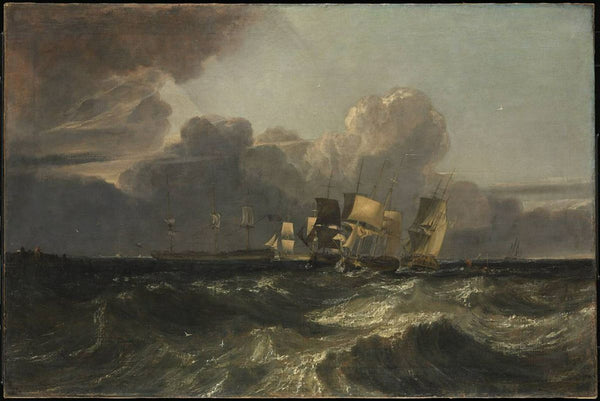 Ships Bearing up for Anchorage Painting by Joseph Mallord William Turner