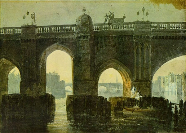 Old London Brige Painting by Joseph Mallord William Turner