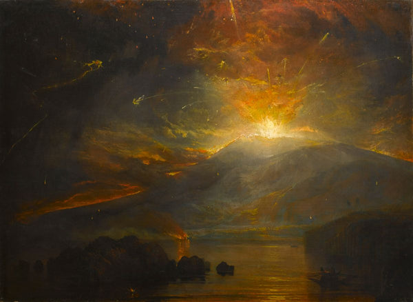 The Eruption of the Soufriere Mountains in the Island of St. Vincent, 30th April 1812 Painting by Joseph Mallord William Turner