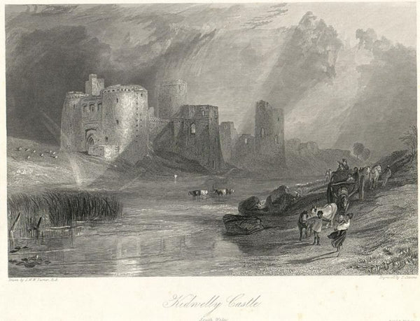 Kidwelly Castle Painting by Joseph Mallord William Turner