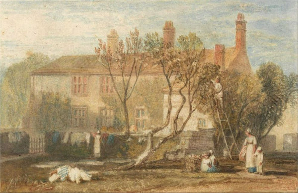 Steeton Manor House, near Farnley, c.1815-18 Painting by Joseph Mallord William Turner