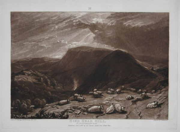 Hind Head Hill, from the Liber Studiorum, engraved by Robert Dunkarton, 1811 Painting by Joseph Mallord William Turner