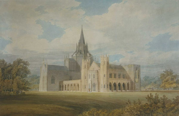 Perspective View of Fonthill Abbey from the South West, c.1799 Painting by Joseph Mallord William Turner