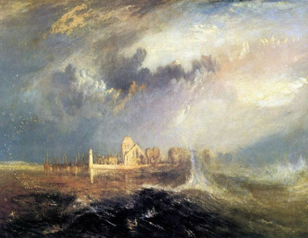 Quillebeuf, at the Mouth of Seine 1833 Painting by Joseph Mallord William Turner
