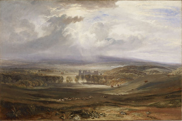 Raby Castle The Seat Of The Earl Of Darlington Painting by Joseph Mallord William Turner