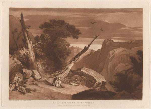 From Spenser's 'Fairy Queen', from the Liber Studiorum, engraved by T. Hodgetts, 1811 Painting by Joseph Mallord William Turner