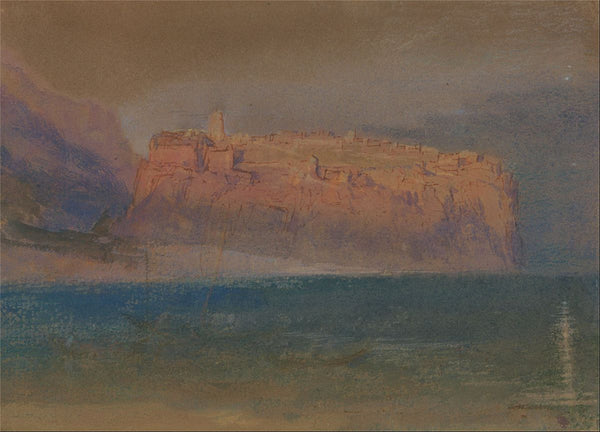 Corsica, Monaco c.1830-35 Painting by Joseph Mallord William Turner