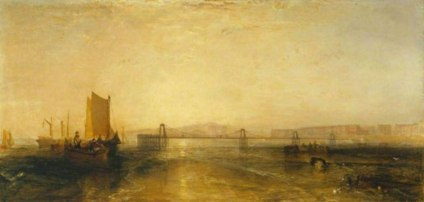 Brighton from the Sea, c.1829 Painting by Joseph Mallord William Turner