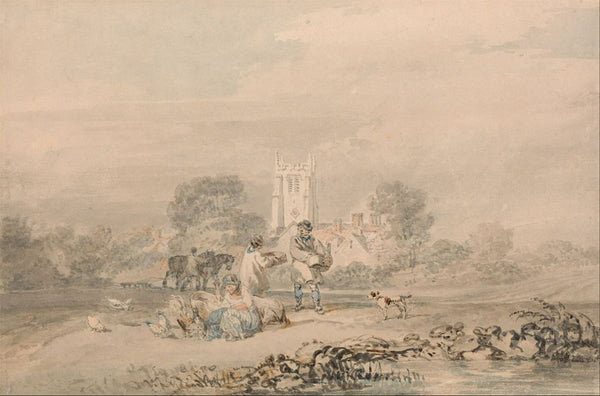 Autumn Sowing of the Grain, c.1794 Painting by Joseph Mallord William Turner