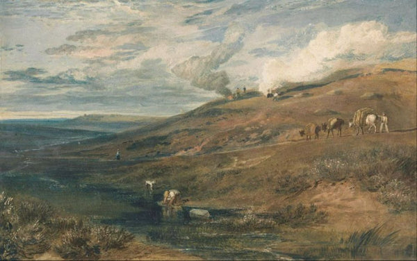 Dartmoor: The Source of the Tamar and the Torridge, c.1813 Painting by Joseph Mallord William Turner