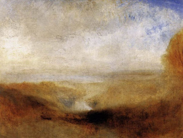 Landscape with a River and a Bay in the Background 1835-40 Painting by Joseph Mallord William Turner